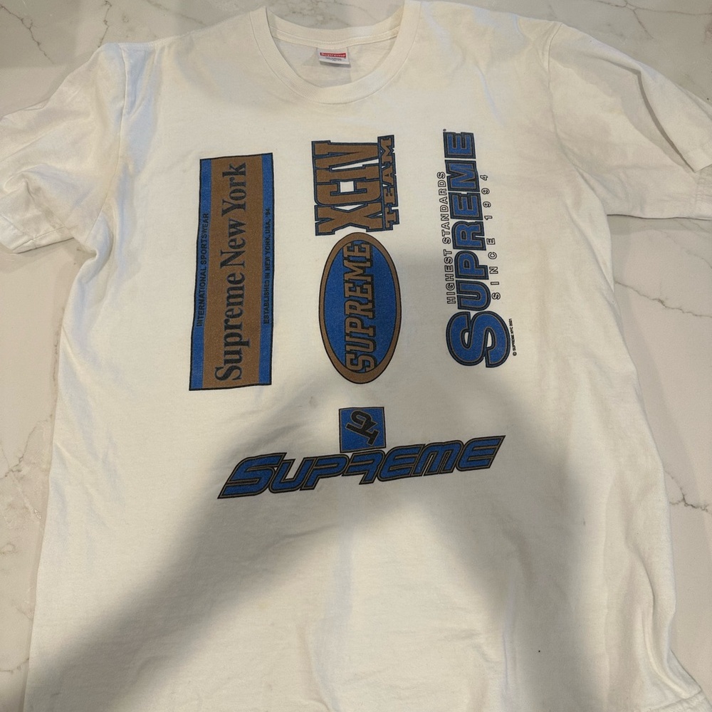 Supreme White Graphic T-Shirt